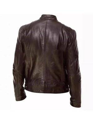 Men's Fashion Classic Leather Jacket