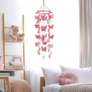 Open image in slideshow, Handmade Butterfly Baby Crib Wind Chime
