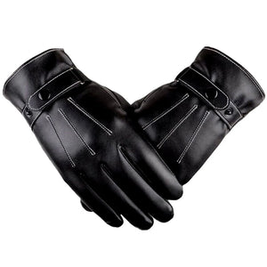 Open image in slideshow, Men&#39;s Winter Leather Gloves
