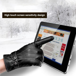 Men's Winter Leather Gloves