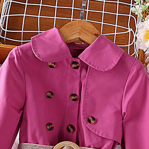 Girls Autumn Trench Dress