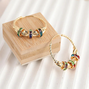 Fashion Trendy Golden Color Hoop Earrings