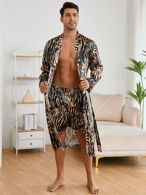 Open image in slideshow, Men&#39;s Animal print Pajamas Set
