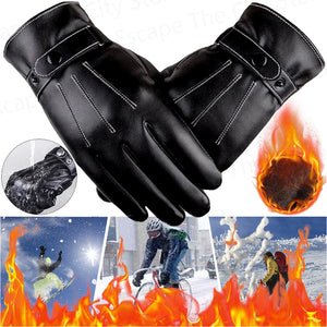 Men's Winter Leather Gloves