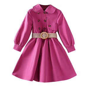 Girls Autumn Trench Dress