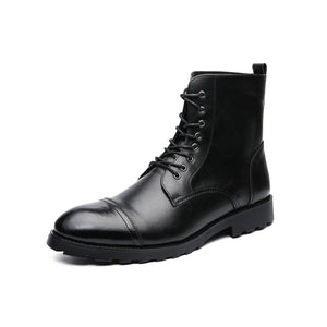 Open image in slideshow, Men&#39;s Black Classic Dress Boots
