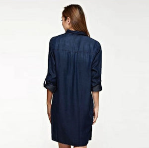 Fashion Denim Shirt Dress