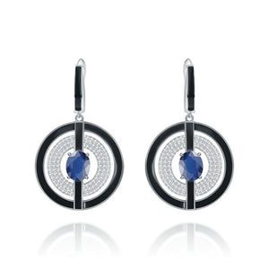 Open image in slideshow, Natural Drop Gemstone Earrings
